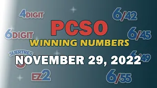P304M Jackpot Ultra Lotto 6/58, 2D, 3D, 6Digits, Lotto 6/42 and Superlotto 6/49 | November 29, 2022