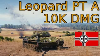 World of Tanks- Amazing German sniper Leopard PT A- 10k Damage on IX tiers