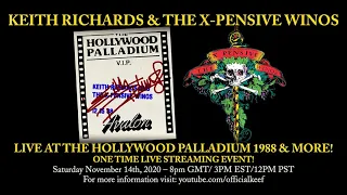 Keith Richards & The X-Pensive Winos – Live at the Hollywood Palladium 1988