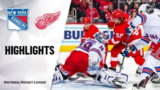 NHL Highlights | Rangers @ Red Wings 2/1/20