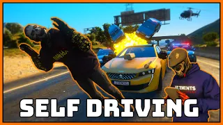 GTA 5 Roleplay -SELF DRIVING FRENCH CAR DESTROYS THE CITY! | RedlineRP