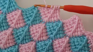 Простые тунисские выкройки детских одеял крючком для начинающих - Trend Crochet Blanket Model