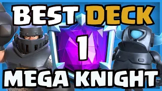 *NEW* #1 BEST MEGA KNIGHT DECK IN CLASH ROYALE!