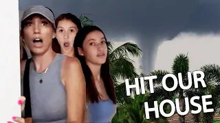 TORNADO HITS OUR HOUSE CAUGHT ON CAMERA
