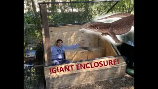 Huge DIY Monitor Lizard Enclosure Build! (savannah monitor)