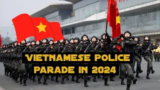 Vietnamese police parade in 2024