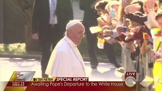 Pope Departs For The White House