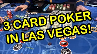 3 CARD POKER in LAS VEGAS!