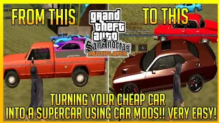 How to turn your CHEAP CAR into a SUPERCAR?!! |• How to use Car Mods in GTA Samp Ph server?