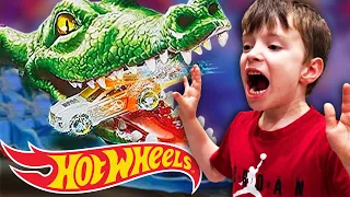 Hot Wheels Ultimate Gator Car Wash Toy Review Unboxing and Race | City Cars, Tracks, Jumps, Stunts