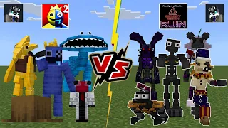 Rainbow Friends Chapter 2 VS FNAF Security Breach RUIN DLC [Minecraft PE]