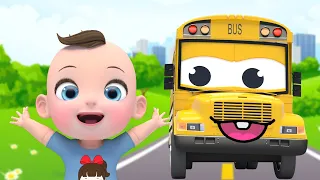 Learn Color with Wheels On The Bus Song 휠온더버스 함께 색깔을 배워요 🎨 라임이 자동차 장난감❤️ | 색깔 공부 인기동요 | Lime Doodles