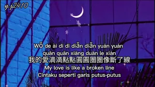 [動態歌詞] 淪陷-王靖雯不胖(Lúnxiàn-wángjìngwén bù pàng) Pinyin Lyrics ~ Eng/indo