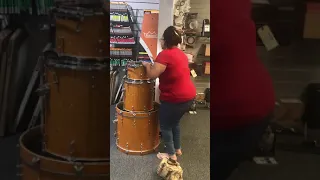 female drummer solo