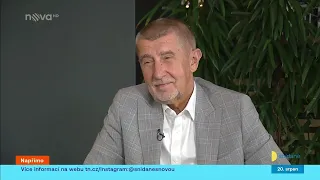 Andrej Babiš v Napřímo: "Pro tuto vládu jsou prioritou Ukrajina a zbraně. Na české občany kašlou."