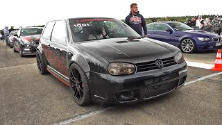 Volkswagen Golf IV R32 w/ R30 Turbo Don Octane 0-332 KM/H! 🚀Brutal Acceleration Sound!