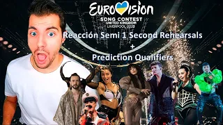 Reacción/Reaction Second Rehearsals/Ensayos Semifinal 1 Eurovision 2023 + Prediccion 10 finalistas