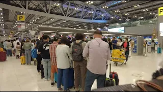 Bangkok Airport Departure Process (International Flight) 2024 4K