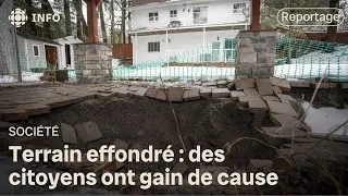 Leur terrain s’effondre : des résidents de Sainte-Thérèse gagnent contre la Ville | La facture
