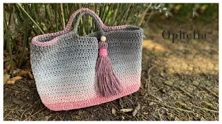 CROCHET PROJECT BAG // Bag With OVAL Base // Ophelia Talks Crochet