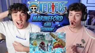 Best ARC in One Piece?! | One piece [AMV] MARINEFORD (Runnin') | Reaction