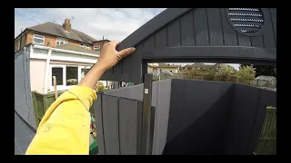 KETER Darwin Shed in Grey from Wickes - Complete installation GOPRO 4K