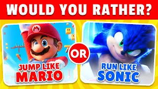 Would You Rather... Super Mario VS Sonic Edition 🍄⚡