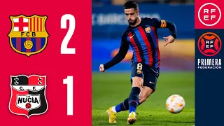 RESUMEN #PrimeraFederación | FC Barcelona Atlètic 2-1 CF La Nucía | Grupo 2 | Jornada 19