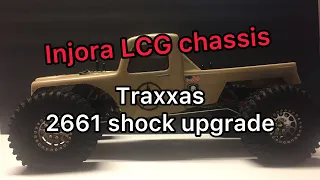 Injora LCG chassis Traxxas shock upgrade