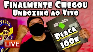 Unboxing  Placa de 100K do Canal