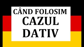 Invata Germana | Cand si cum se foloseste corect CAZUL DATIV