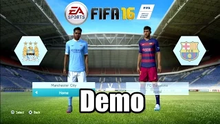 FIFA 16 Demo Manchester City vs Fc Barcelona PS3 HD