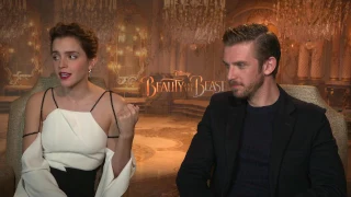 Emma Watson & Dan Stevens raw interview Beauty and the Beast