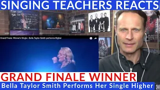 Singing Teacher Reacts-The Voice🎤Grand Finale Winner Bella Taylor Smith Performs Her Single Higher