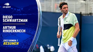 Diego Schwartzman vs. Arthur Rinderknech Resumen | 2023 US Open Ronda 1