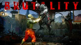 MK11 All Killer Croc Brutalities, Fatalities, Friendship, Fatal Blow & Ending