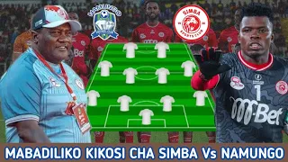 Kocha MGUNDA Ametangaza Mabadiliko Kikosi Cha Simba Leo Dhidi Ya Namungo| Namungo FC Vs Simba SC