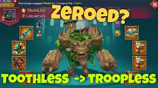 Lords Mobile - His castle was smashed. Crazy damage on online target