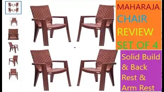 Maharaja Chairs | MAHARAJA Moulded Matrix Durable Strong Chair with Long Rest Back Set of 4 Review