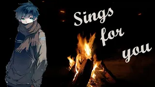 ASMR Boyfriend Sings You to Sleep While Camping (Guitar, Ukulele,) (M4A)