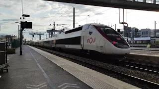 départ d'un TGV inoui n°2760 assuré en rame POS n°4408 a destination de Paris-Est (18/04/2024)