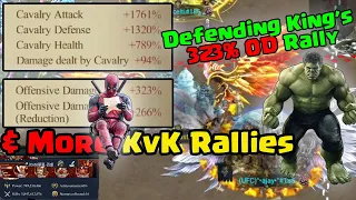 Clash of Kings - Defending 323 OD King's Rally & More KvK Rallies | K185 vs K1930