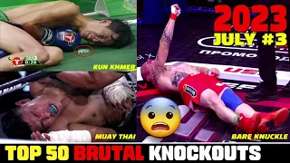 Top 50 Knockouts - MMA•MUAY THAI•KICKBOXING•BOXING 🌏 2023.7 #3