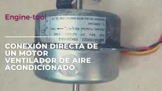 COMO ENCENDER UN MOTOR VENTILADOR DE AIRE Acondicionado DIRECTO CON CAPACITOR DOBLE.