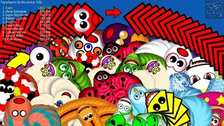 Worms zone io magic gameplay 😱 | red snake 🐍| snake game