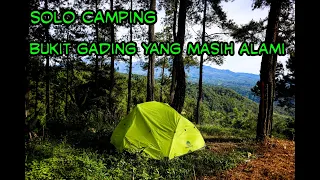 Solo camping,Tempat alami bukit gading.ASMR