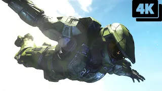 Halo Infinite - Base Jump into a Pelican, Only The MasterChief Can (4K Ultra)