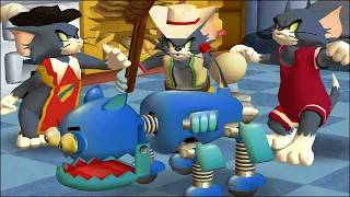 Tom and Jerry in War of the Whiskers Robot Cat Vs Tom Vs Tom Vs Tom (Master Difficulty)