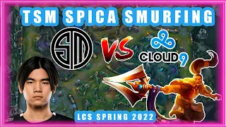 TSM Spica SMURFING in LCS [TSM vs C9 | Spica Xin Zhao]