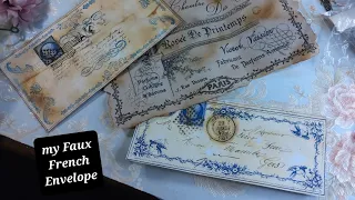Inspiration make your own Faux French Envelope